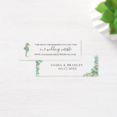 Botanische eiland Seahorse bruiloft Website Mini Visitekaartjes (Bureau)