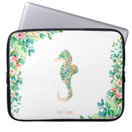Botanische eilanden Seahorse Laptop Sleeve