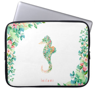 Botanische eilanden Seahorse Laptop Sleeve