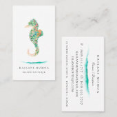 Botanische eilanden Seahorse Visitekaartje (Voorkant / Achterkant)