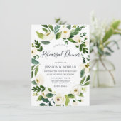 Botanische elastische hartritmerepetitie nodigt ui kaart (Staand voorkant)