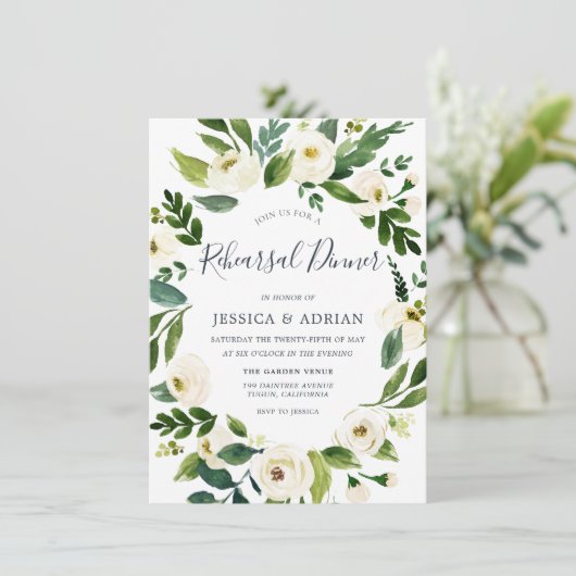 Botanische elastische hartritmerepetitie nodigt ui kaart (Staand voorkant)