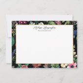 Botanische Elegance Designer Flat Notecard Notitiekaartje (Voorkant)