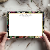 Botanische Elegance Designer Flat Notecard Notitiekaartje