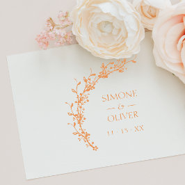 Botanische Elegant Wreath Wedding Rubberstempel