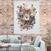 Botanische Elegante 3D Bloemkunst Poster