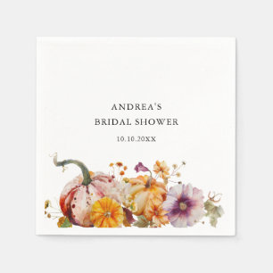 Botanische Elegante Pompoenen Bruids-Shower Servet