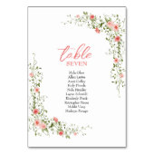 Botanische Elegante roze rozen Script Trouwen Kaart (Voorkant)