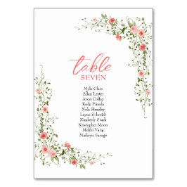 Botanische Elegante roze rozen Script Trouwen Kaart