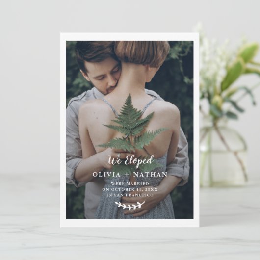 Botanische elegantie | Aankondiging van het fotowe (Staand voorkant)