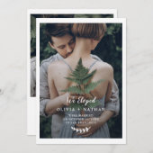 Botanische elegantie | Aankondiging van het fotowe (Voorkant / Achterkant)