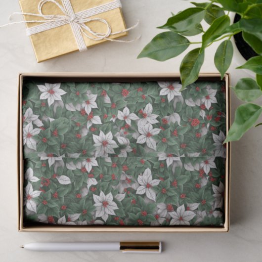 Botanische elegantie: betoverde wintertuinen tissuepapier (Geschenk)