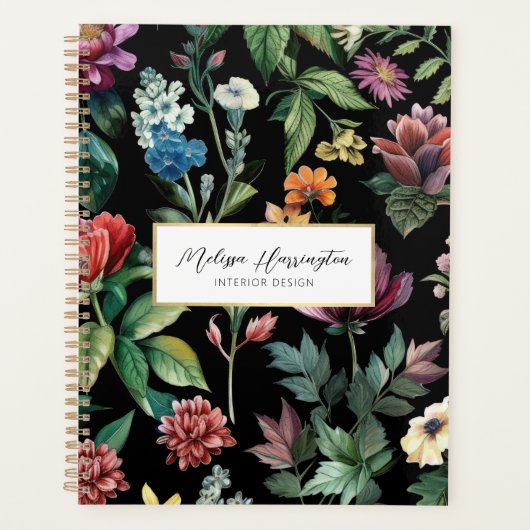 botanische elegantie designer planner (Voorkant)