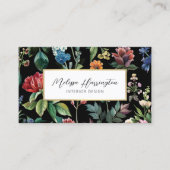 botanische elegantie designer visitekaartje (Voorkant)