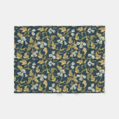  botanische elegantie fleece deken (Voorkant (Horizontaal))