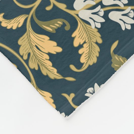 botanische elegantie fleece deken (Hoek)