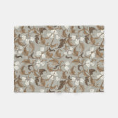  botanische elegantie fleece deken (Voorkant (Horizontaal))