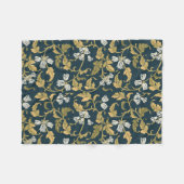  botanische elegantie fleece deken (Voorkant (Horizontaal))