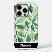 Botanische elegantie Groene bladbloem Case-Mate iPhone Case (Achterkant)