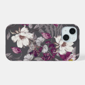 Botanische elegantie iPhone 15 case (Achterkant horizontaal)