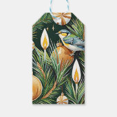 Botanische Elegantie Kerst Gift Label Cadeaulabel (Voorkant)