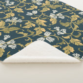 botanische elegantie sherpa deken (3/4)