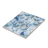  botanische elegantie tegeltje (Zijkant)