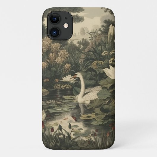 Botanische elegantie - Zwaan in het bos Case-Mate iPhone Case (Achterkant)