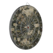 Botanische elegantie - Zwaan in het bos Dartbord (Voorkant Links)