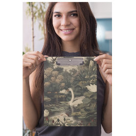 Botanische elegantie - Zwaan in het bos Klembord