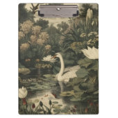 Botanische elegantie - Zwaan in het bos Klembord (Voorkant)