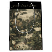 Botanische elegantie - Zwaan in het bos Medium Cadeauzakje (Voorkant)