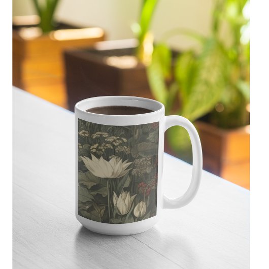 Botanische elegantie - Zwaan in het bos Porselein Kop