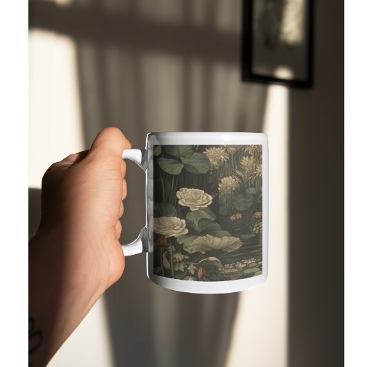 Botanische elegantie - Zwaan in het bos Porselein Kop