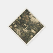 Botanische elegantie - Zwaan in het bos Servet (Hoek)