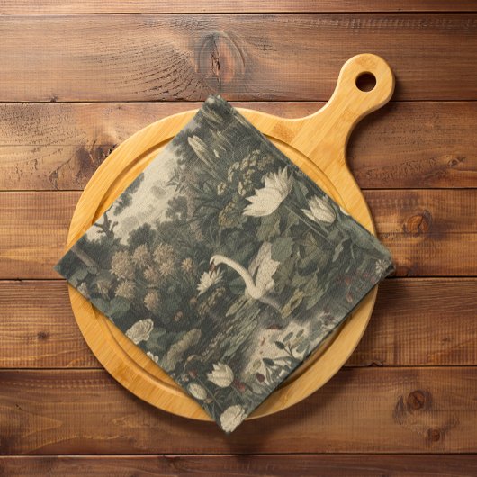 Botanische elegantie - Zwaan in het bos Servet