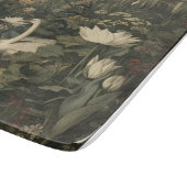 Botanische elegantie - Zwaan in het bos Snijplank (Hoek)