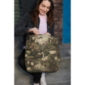Botanische elegantie - Zwaan in het bos Tote Bag