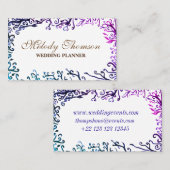 Botanische elementen, elegante Visitekaartjes (Voorkant / Achterkant)