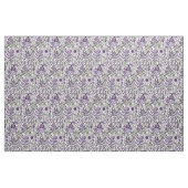 Botanische elementen in Paarse Stof (Fat Quarter)