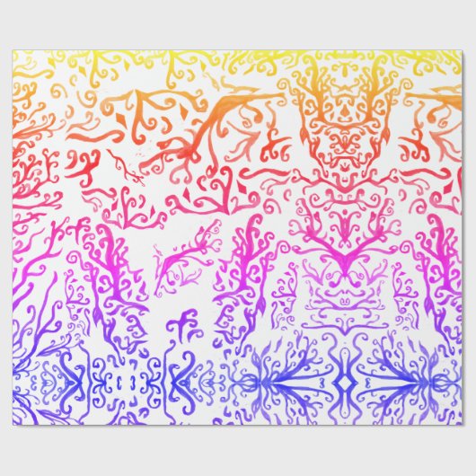 Botanische elementen Verpakkingsdocument Cadeaupapier (Vlak)