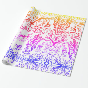 Botanische elementen Verpakkingsdocument Cadeaupapier