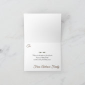 Botanische en Eucalyptusbladeren met kerstcadeaus Kaart (Binnen)