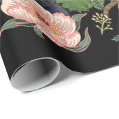 botanische en zwarte pug t-by-huebucket cadeaupapier (Rol Hoek)