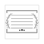 Botanische envelopadresplanner Ru Rubberstempel (Afrduk)