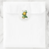 BOTANISCHE ENVELOPE SEAL MET CITRUS RONDE STICKER (Tas)