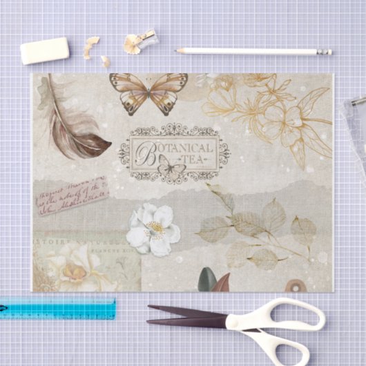 botanische ephemera tissuepapier (Craft)