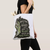 Botanische esthetische groene borduurwerk tas (Dichtbij)