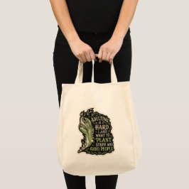 Botanische esthetische groene borduurwerk tas