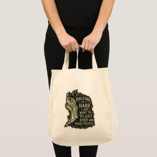 Botanische esthetische groene borduurwerk tas